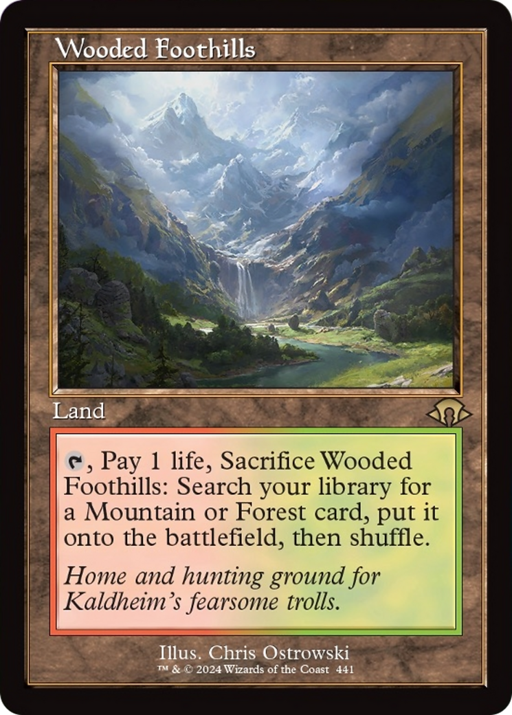 Wooded Foothills (Retro) [Modern Horizons 3] | Red Claw Gaming