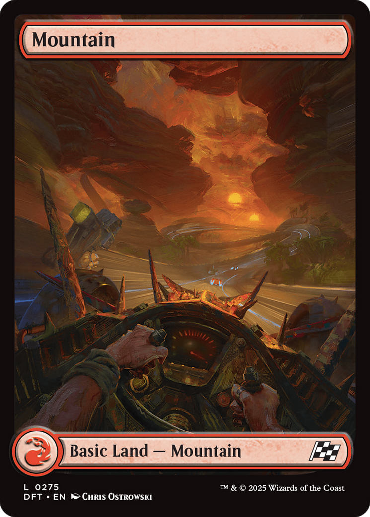 Mountain (0275) [Aetherdrift] MTG Single Magic: The Gathering | Red Claw Gaming