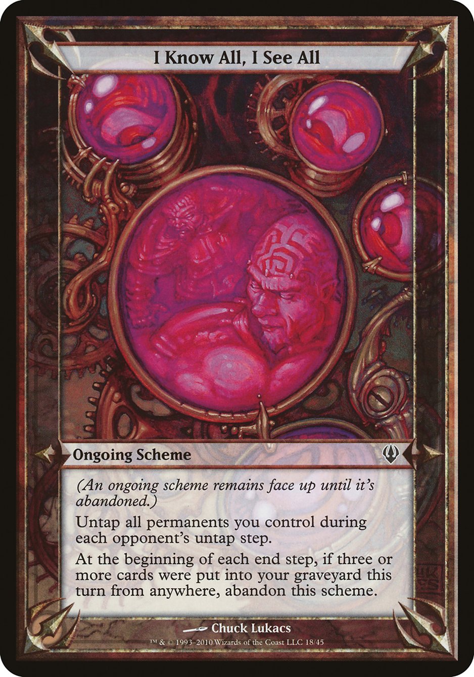 I Know All, I See All (Schemes) [Archenemy Schemes] MTG Single Magic: The Gathering | Red Claw Gaming