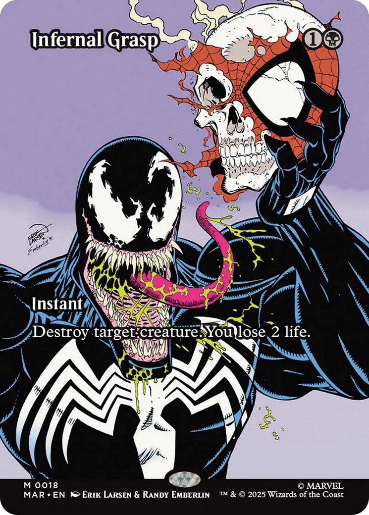 Infernal Grasp (Borderless) [Marvel Universe: Eternal-Legal] | Red Claw Gaming