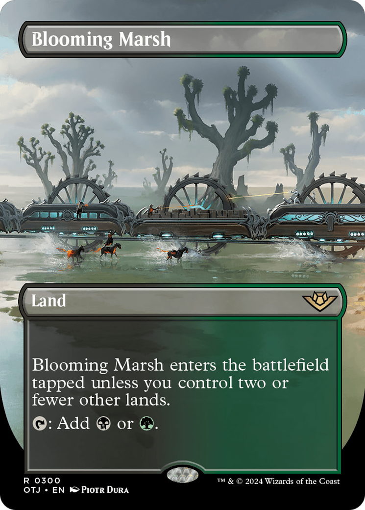 Blooming Marsh (Borderless) [Outlaws of Thunder Junction] MTG Single Magic: The Gathering    | Red Claw Gaming