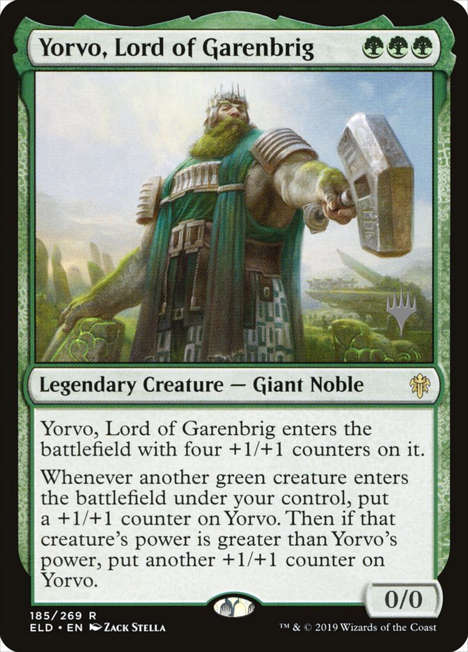 Yorvo, Lord of Garenbrig (Promo Pack) [Throne of Eldraine Promos] MTG Single Magic: The Gathering | Red Claw Gaming