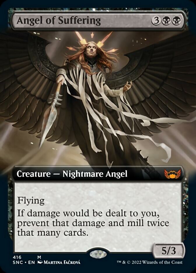 Angel of Suffering (Extended Art) [Streets of New Capenna] MTG Single Magic: The Gathering | Red Claw Gaming
