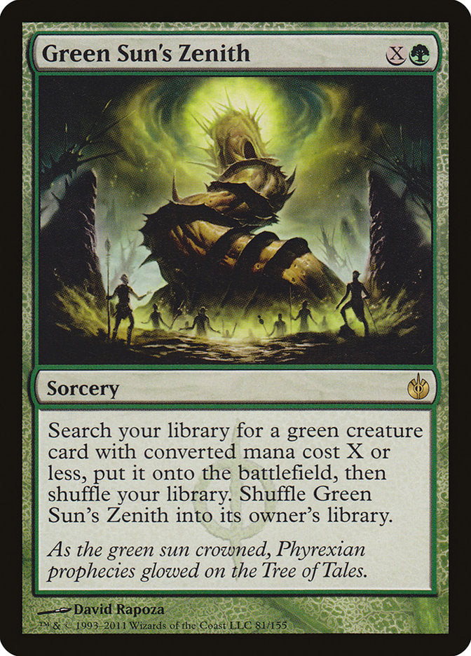 Green Sun's Zenith [Mirrodin Besieged] MTG Single Magic: The Gathering | Red Claw Gaming