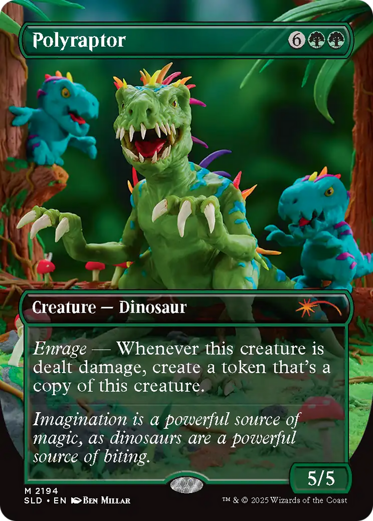 Polyraptor (Rainbow Foil) [Secret Lair Drop Series] MTG Single Magic: The Gathering | Red Claw Gaming