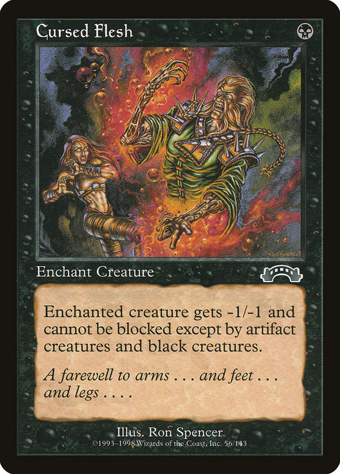 Cursed Flesh [Exodus] MTG Single Magic: The Gathering | Red Claw Gaming