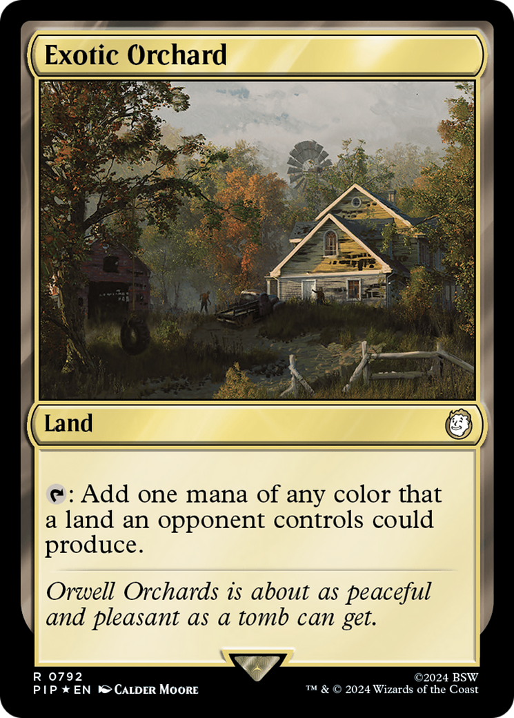 Exotic Orchard (Surge Foil) [Fallout] MTG Single Magic: The Gathering    | Red Claw Gaming