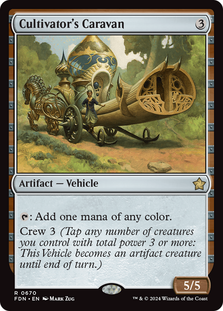 Cultivator's Caravan [Foundations] MTG Single Magic: The Gathering | Red Claw Gaming