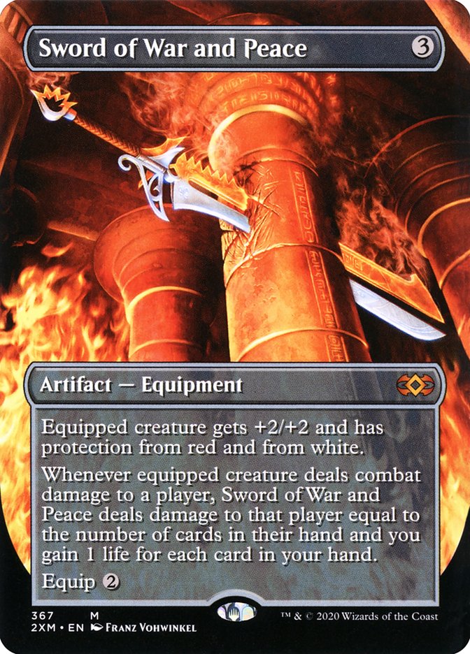 Sword of War and Peace (Toppers) [Double Masters] MTG Single Magic: The Gathering | Red Claw Gaming