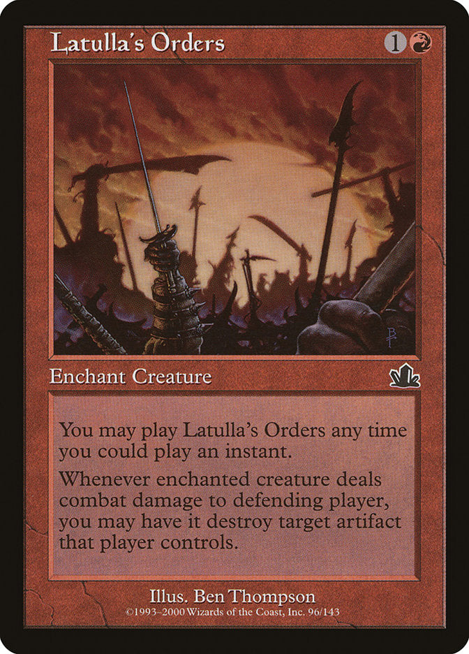 Latulla's Orders [Prophecy] MTG Single Magic: The Gathering | Red Claw Gaming