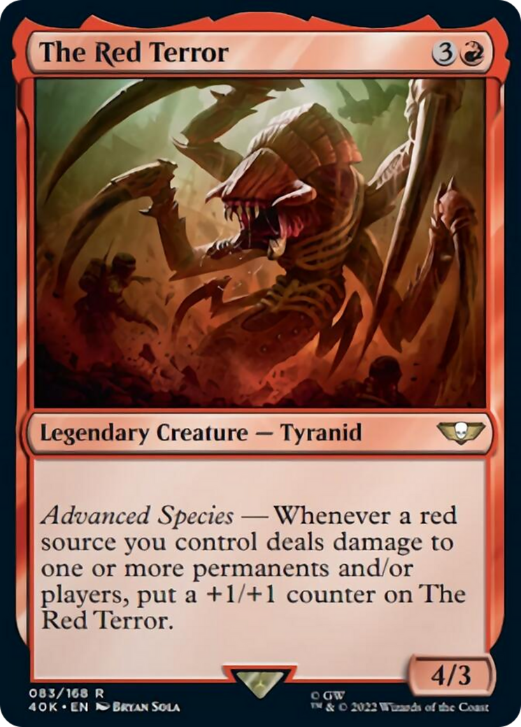 The Red Terror (Surge Foil) [Warhammer 40,000] MTG Single Magic: The Gathering | Red Claw Gaming