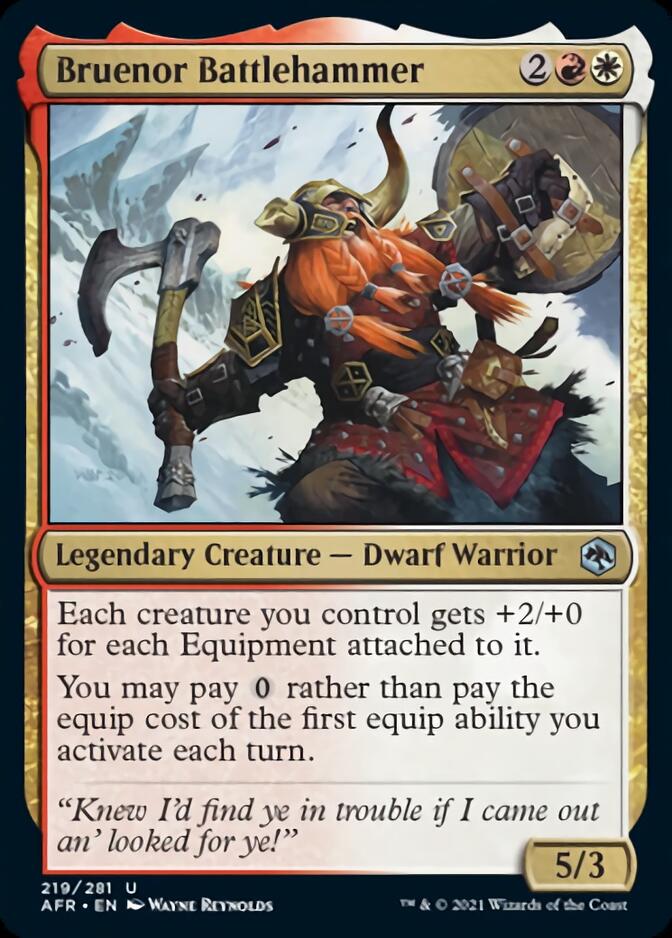 Bruenor Battlehammer [Dungeons & Dragons: Adventures in the Forgotten Realms] MTG Single Magic: The Gathering | Red Claw Gaming