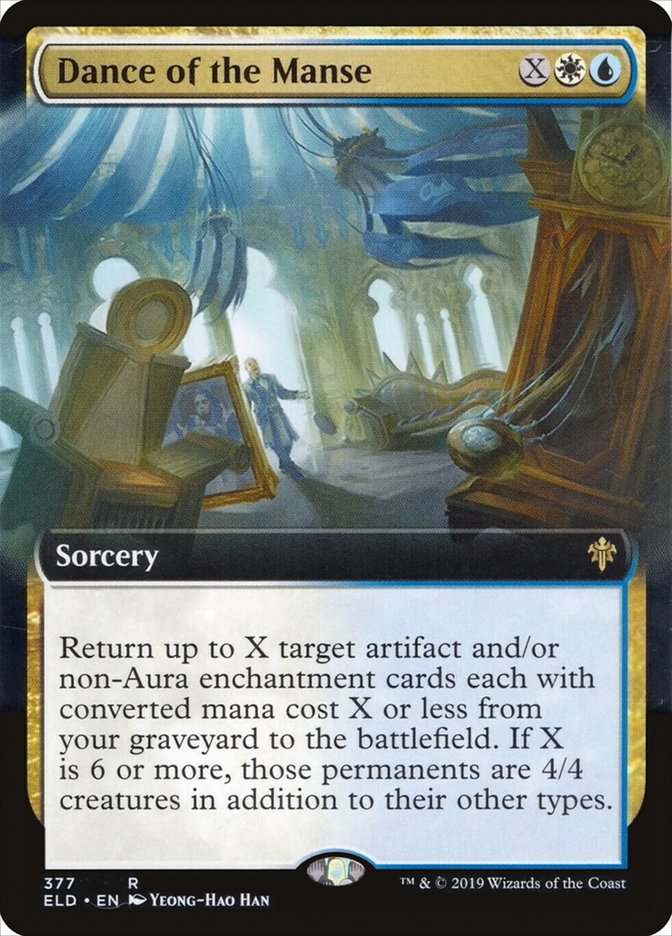 Dance of the Manse (Extended Art) [Throne of Eldraine] MTG Single Magic: The Gathering | Red Claw Gaming