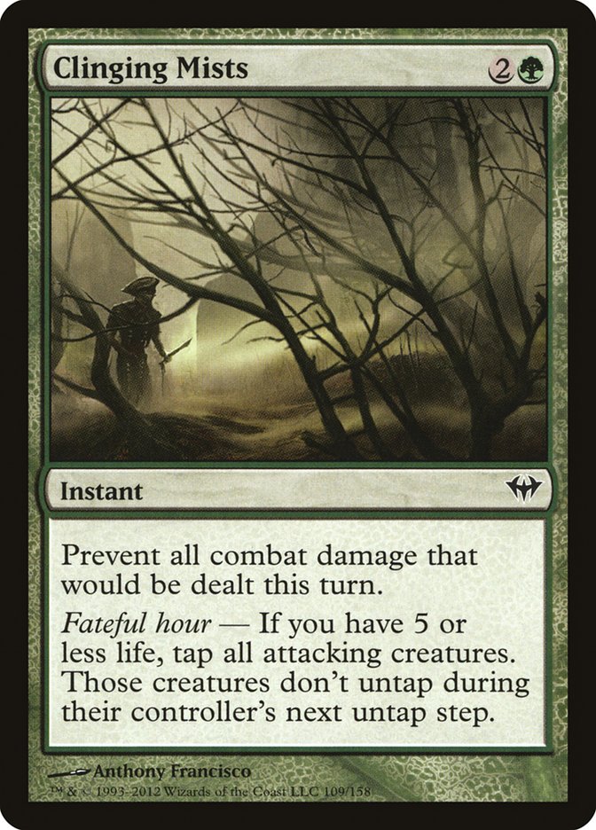 Clinging Mists [Dark Ascension] MTG Single Magic: The Gathering | Red Claw Gaming