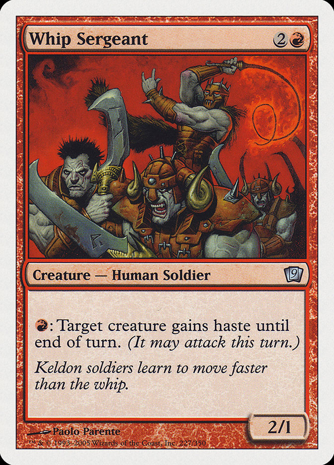Whip Sergeant [Ninth Edition] MTG Single Magic: The Gathering | Red Claw Gaming