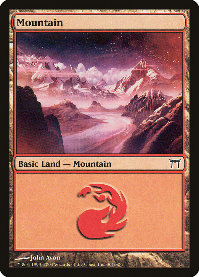Mountain (301) [Champions of Kamigawa] MTG Single Magic: The Gathering | Red Claw Gaming