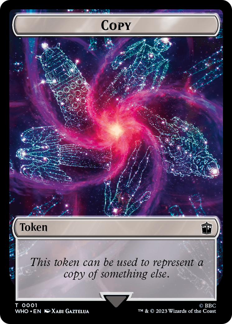 Copy // Alien Angel Double-Sided Token [Doctor Who Tokens] MTG Single Magic: The Gathering | Red Claw Gaming