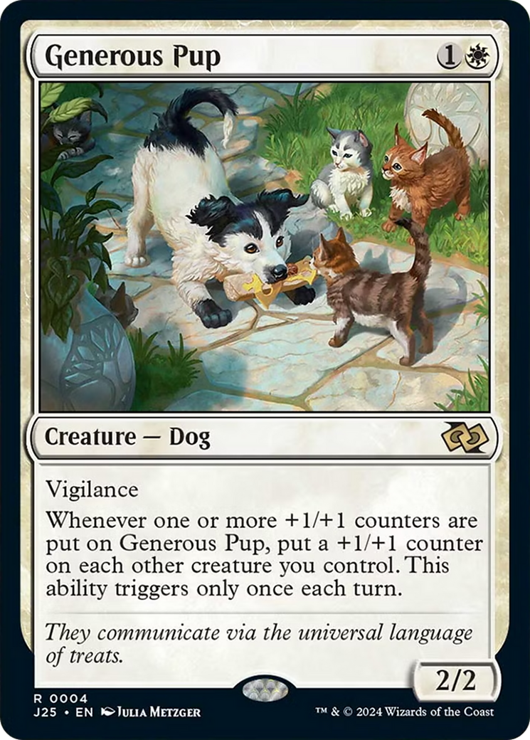 Generous Pup [Foundations Jumpstart] MTG Single Magic: The Gathering | Red Claw Gaming