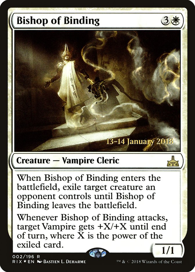 Bishop of Binding [Rivals of Ixalan Prerelease Promos] MTG Single Magic: The Gathering | Red Claw Gaming