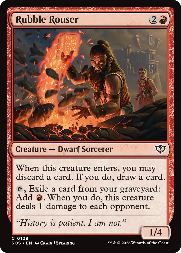 Rubble Rouser [Secrets of Strixhaven] MTG Single Magic: The Gathering | Red Claw Gaming