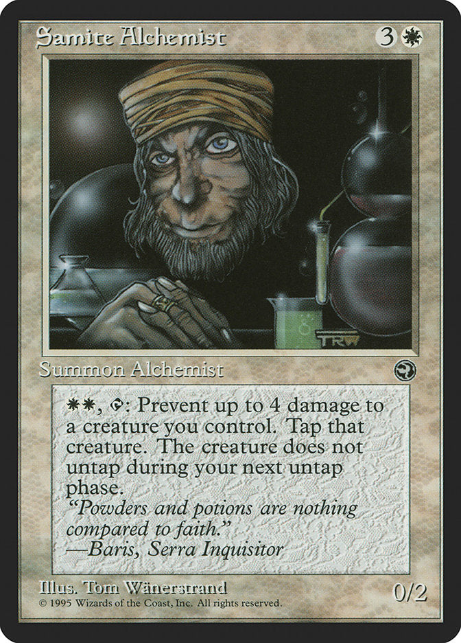 Samite Alchemist (Baris Flavor Text) [Homelands] MTG Single Magic: The Gathering | Red Claw Gaming