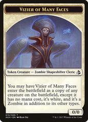 Vizier of Many Faces // Zombie Double-Sided Token [Amonkhet Tokens] MTG Single Magic: The Gathering | Red Claw Gaming