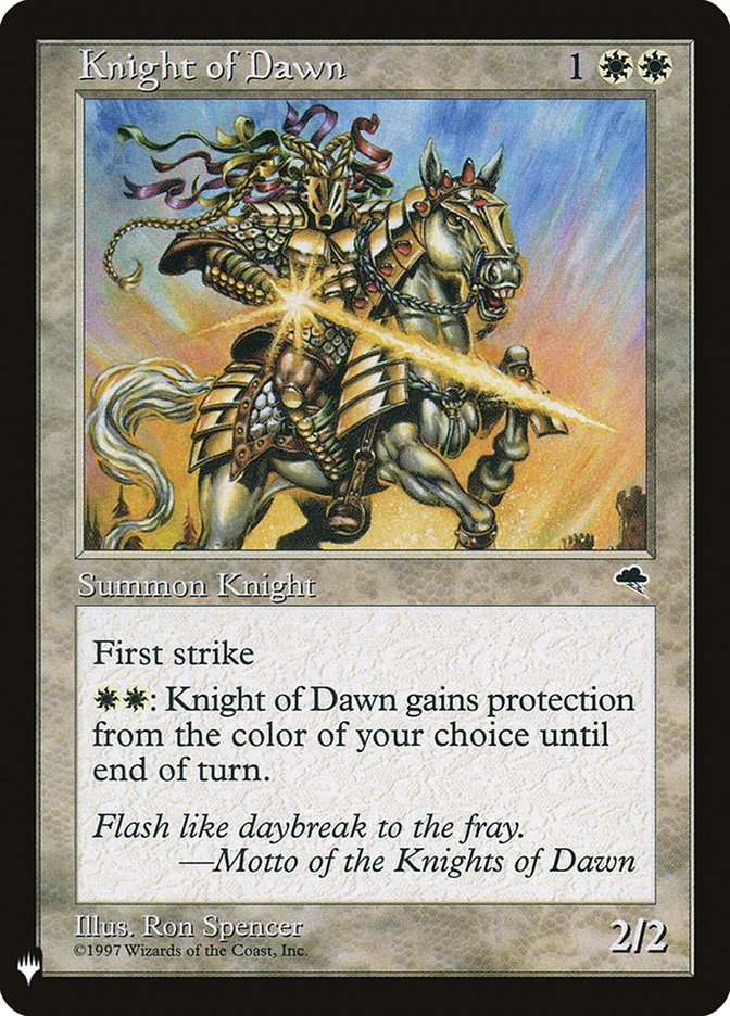 Knight of Dawn [Mystery Booster] MTG Single Magic: The Gathering | Red Claw Gaming