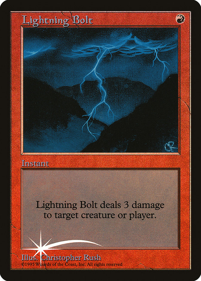 Lightning Bolt [Judge Gift Cards 1998] MTG Single Magic: The Gathering | Red Claw Gaming