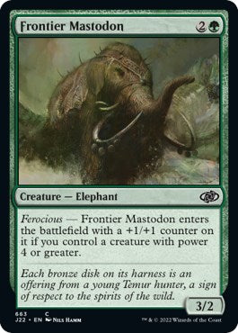 Frontier Mastodon [Jumpstart 2022] MTG Single Magic: The Gathering | Red Claw Gaming