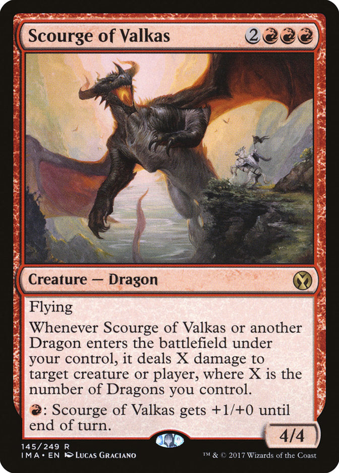 Scourge of Valkas [Iconic Masters] MTG Single Magic: The Gathering | Red Claw Gaming