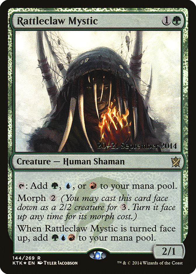 Rattleclaw Mystic [Khans of Tarkir Prerelease Promos] MTG Single Magic: The Gathering | Red Claw Gaming