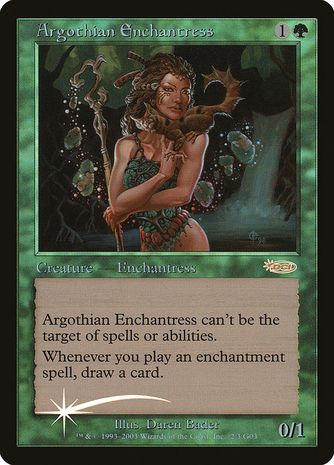 Argothian Enchantress [Judge Gift Cards 2003] MTG Single Magic: The Gathering | Red Claw Gaming