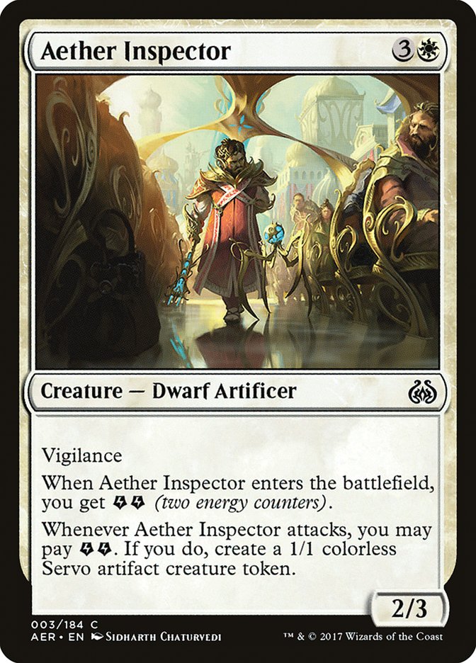 Aether Inspector [Aether Revolt] MTG Single Magic: The Gathering | Red Claw Gaming