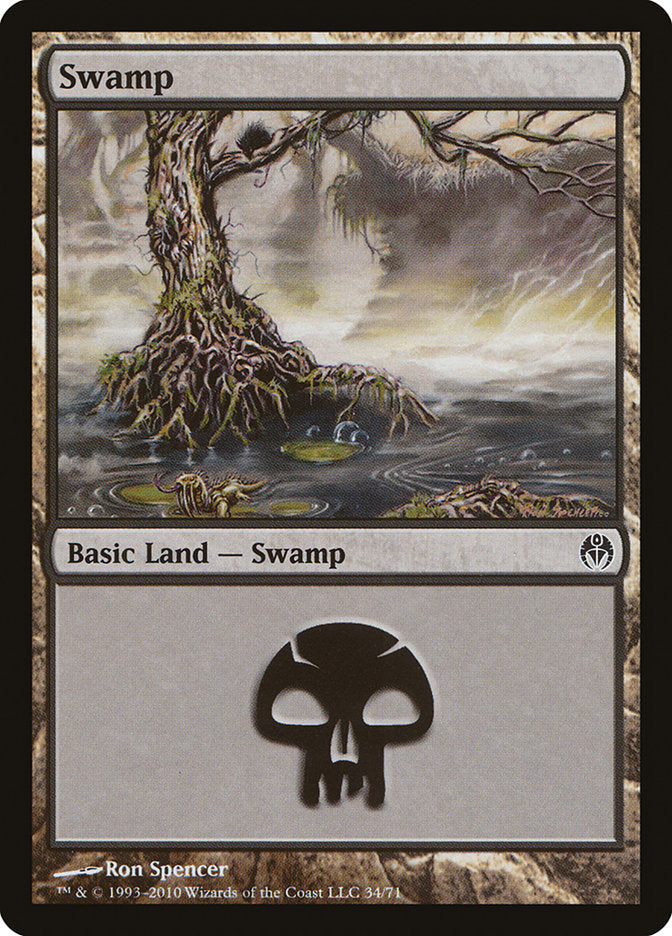 Swamp (34) [Duel Decks: Phyrexia vs. the Coalition] MTG Single Magic: The Gathering | Red Claw Gaming