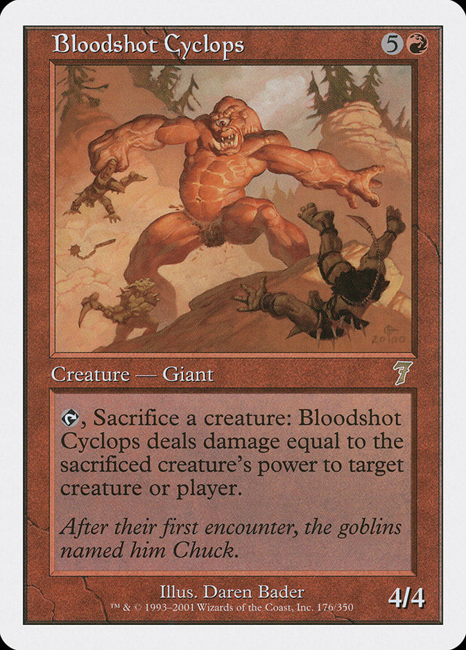 Bloodshot Cyclops [Seventh Edition] MTG Single Magic: The Gathering | Red Claw Gaming