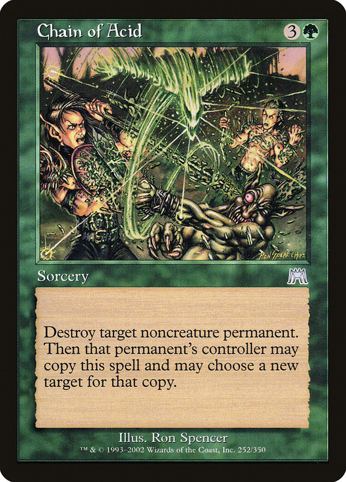 Chain of Acid [Onslaught] MTG Single Magic: The Gathering | Red Claw Gaming
