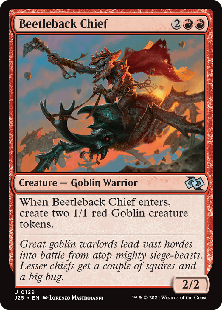 Beetleback Chief [Foundations Jumpstart] MTG Single Magic: The Gathering | Red Claw Gaming