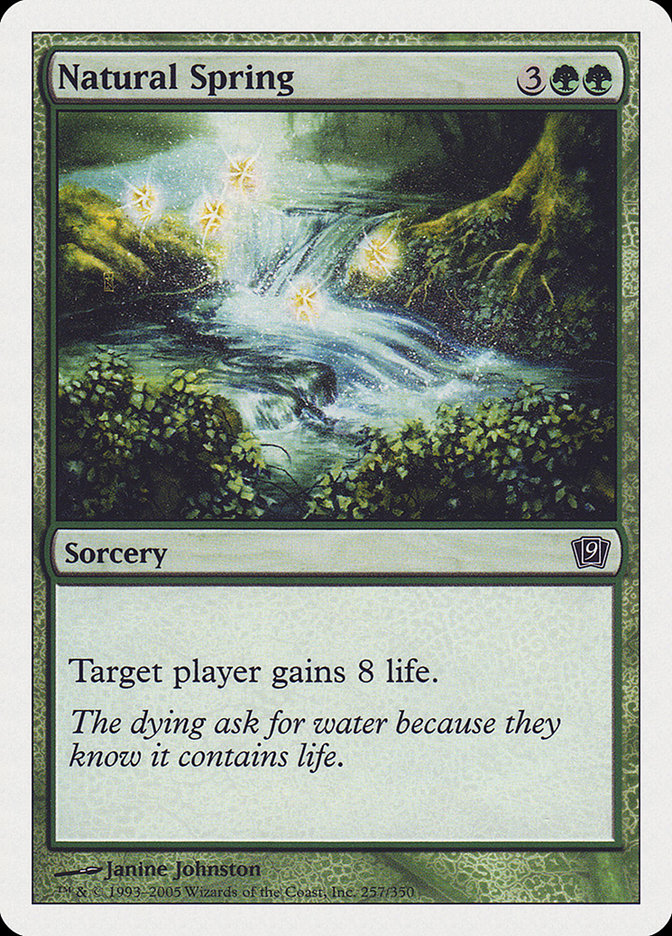 Natural Spring [Ninth Edition] MTG Single Magic: The Gathering | Red Claw Gaming