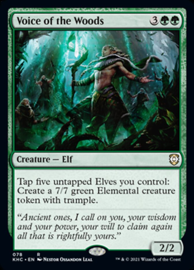 Voice of the Woods [Kaldheim Commander] MTG Single Magic: The Gathering | Red Claw Gaming
