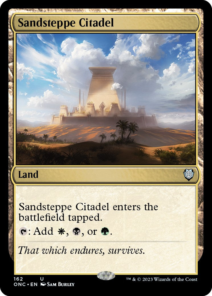 Sandsteppe Citadel [Phyrexia: All Will Be One Commander] MTG Single Magic: The Gathering    | Red Claw Gaming