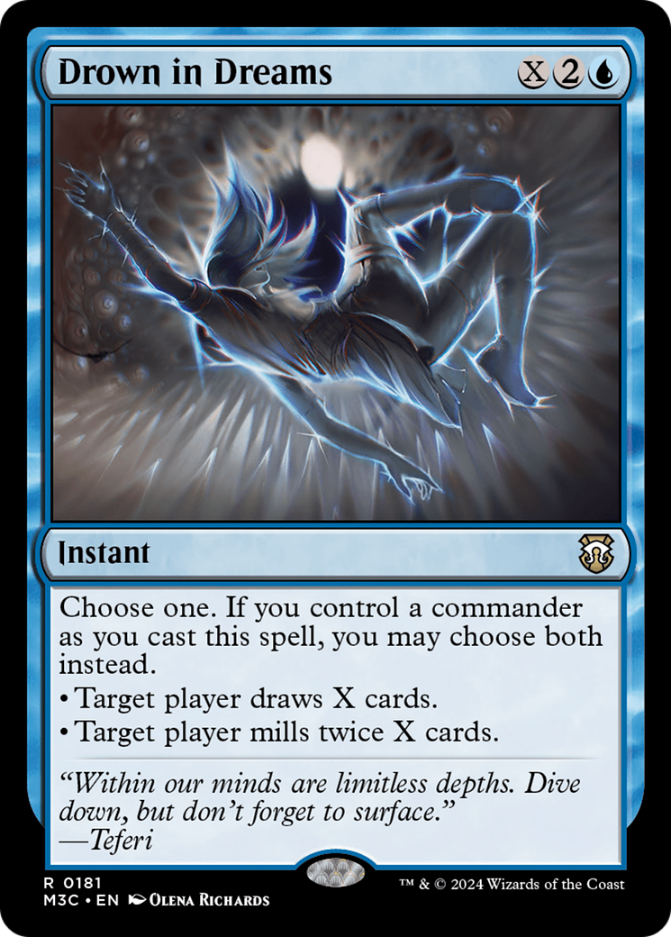 Drown in Dreams (Ripple Foil) [Modern Horizons 3 Commander] MTG Single Magic: The Gathering | Red Claw Gaming