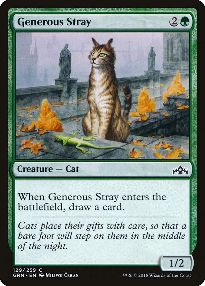 Generous Stray [Guilds of Ravnica] MTG Single Magic: The Gathering | Red Claw Gaming