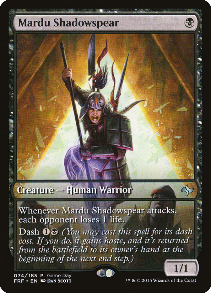 Mardu Shadowspear (Game Day) [Fate Reforged Promos] MTG Single Magic: The Gathering | Red Claw Gaming