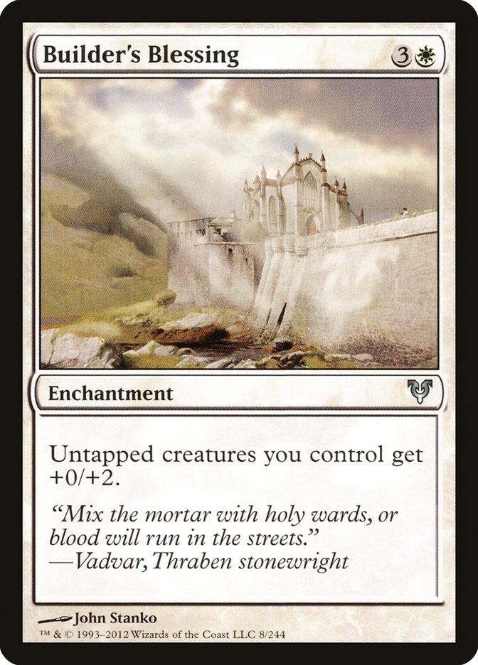 Builder's Blessing [Avacyn Restored] MTG Single Magic: The Gathering | Red Claw Gaming
