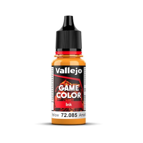 GAME COLOR 085-18ML. YELLOW INK Vallejo Game Color Vallejo    | Red Claw Gaming
