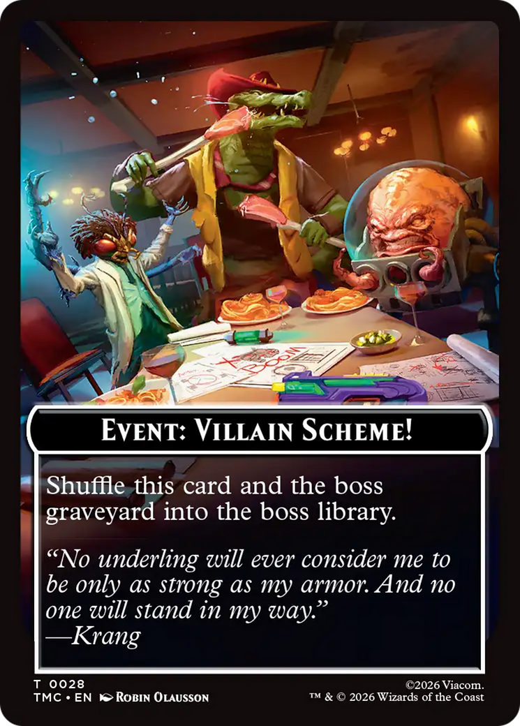 Event: Villain Scheme! [Teenage Mutant Ninja Turtles Commander Tokens] MTG Single Magic: The Gathering | Red Claw Gaming
