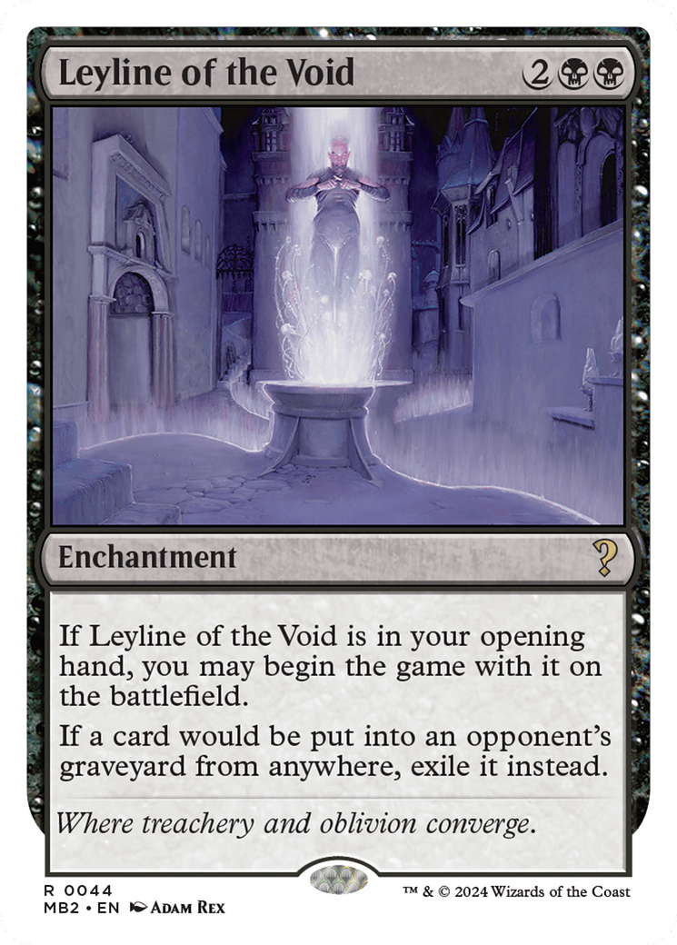 Leyline of the Void (White Border) [Mystery Booster 2] MTG Single Magic: The Gathering | Red Claw Gaming