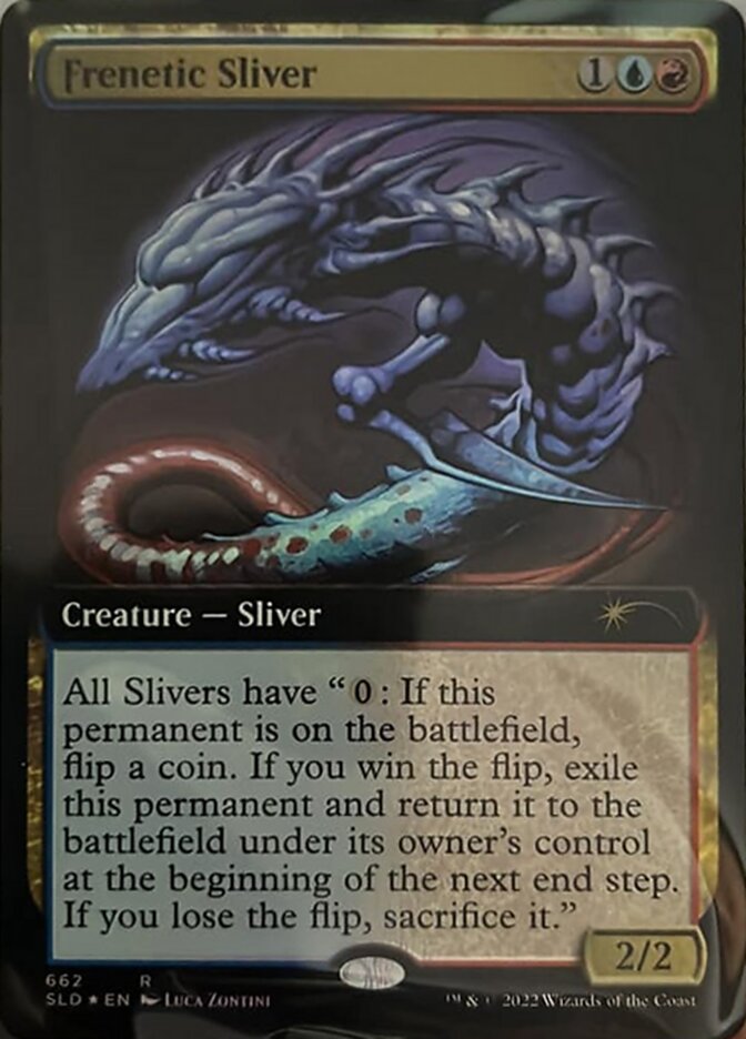 Frenetic Sliver (Extended Art) [Secret Lair Drop Promos] MTG Single Magic: The Gathering | Red Claw Gaming