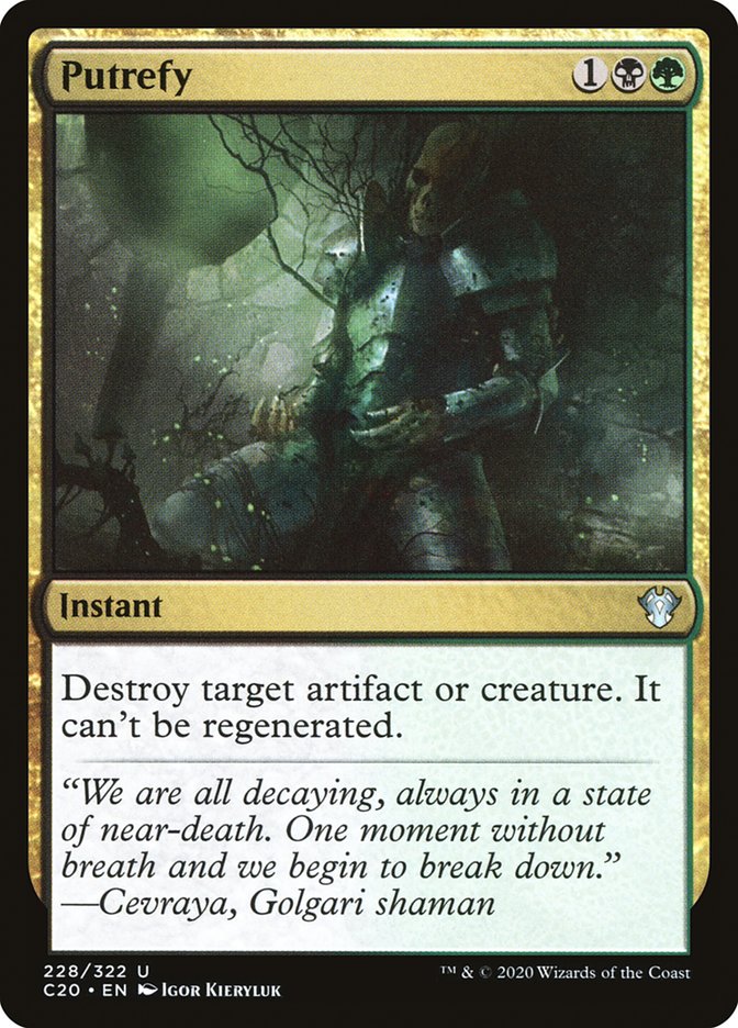 Putrefy [Commander 2020] MTG Single Magic: The Gathering | Red Claw Gaming