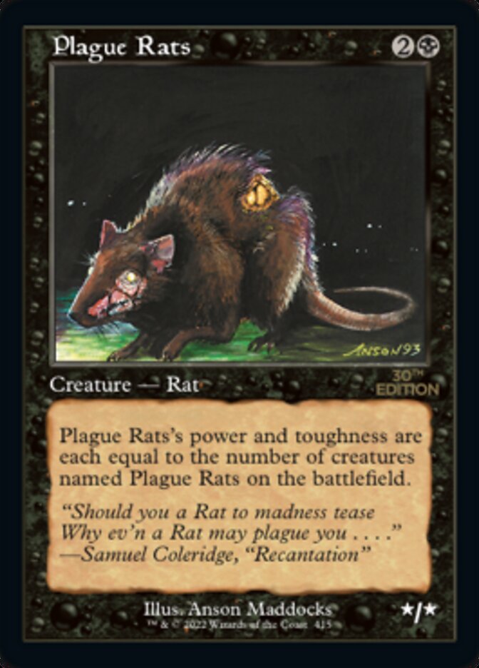 Plague Rats (Retro) [30th Anniversary Edition] MTG Single Magic: The Gathering | Red Claw Gaming